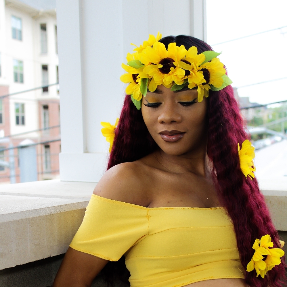 Handmade floral headband